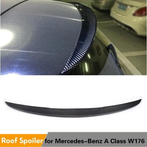Carbon Fiber / FRP Rear Roof Spoiler Wing for Mercedes-Benz A Class W176 A180 A200 A250 A45 AMG 2013 - 2018 Trunk Window Spoiler