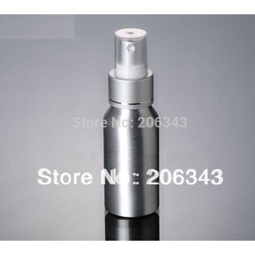 100pcs 50ml Aluminium silver sprayer pump bottle