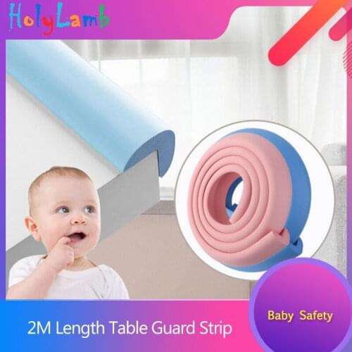 2M Length Table Guard Strip Children Protection Baby Safety Products Glass Edge Furniture Corner Security Securite Enfant Castle