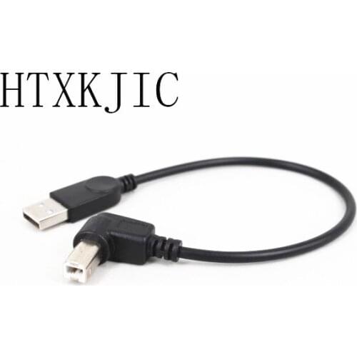 90 degree angle bend USB2.0 revolution type B square mouth extension line of mobile hard disk data line printer
