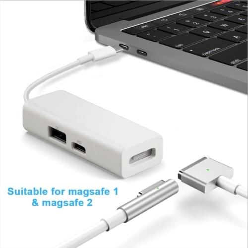 Type C to MagSafe 1/2 3-in-1 USB-C to MagSafe Adapter Macbookpro