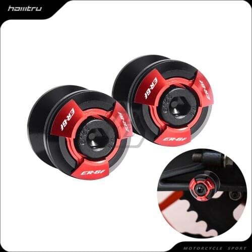 Motorcycle Accessories Swingarm Spools Slider Stand Screws Case for Kawasaki ER-6F ER6F 2006-2016