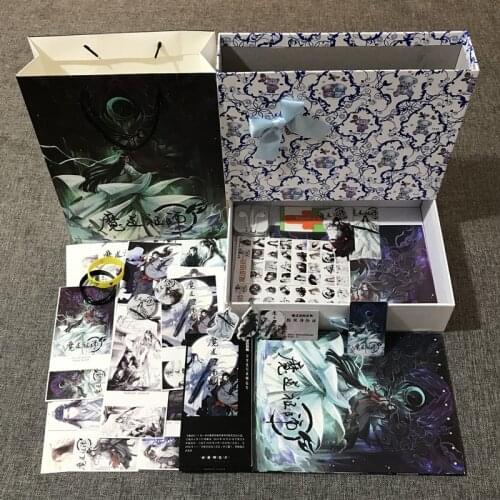 Anime Mo Dao Zu Shi Comic Set Painting Album Drawing Book Poster Gift Postcard Sticker Luxury Gift Box Anime Around