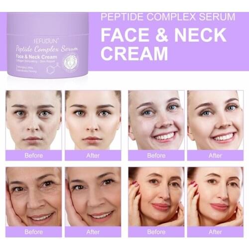 Peptides Face Cream Eye Cream Serum Set Lifting AntiAging Anti Eye Bags Remove Wrinkles Moisturizer Facial Treatment Korean Care