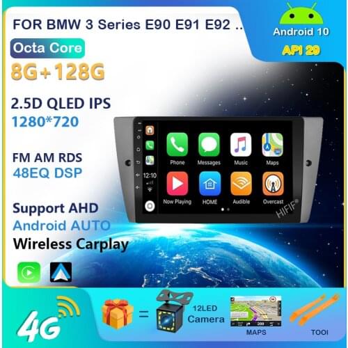 For BMW 3 Series E90 E91 E92 E93 2006-2012 2 DIN Android Car Radio Multimedia Video Player Android Navigation GPS WIFI Head Unit