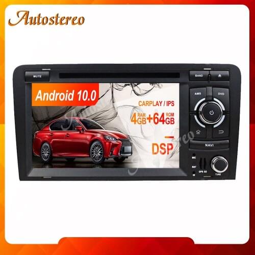 DSP Android 9 Car Radio Tape Recorder GPS Navigation For Audi A3 2003-2013 Multimedia Player DVD Player Auto Stereo Headunit IPS