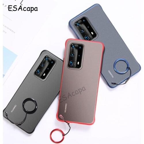 For Huawei P40 P30 P20 Pro Case Frameless Translucent Hard PC Matte Phone Case For Huawei P20 P30 P30 Lite Back Cover