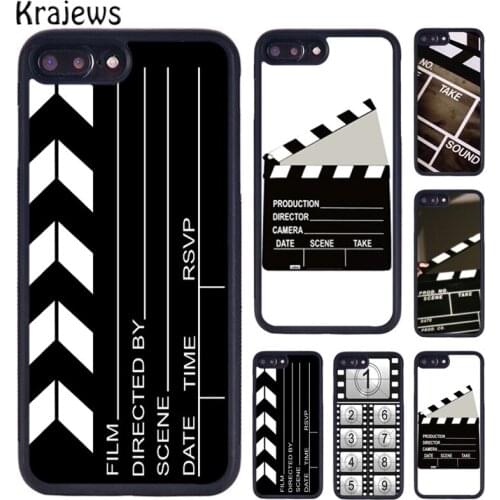 Krajews Film Movie Clapperboard Clapper Board Phone Case For iPhone 7 8 plus 11 12 Pro X XR XS Max Samsung GalaxyS7 S8 S9 S10