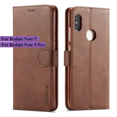 Xiaomi Redmi Note 5 Pro Case Leather Vintage Phone Case For Redmi Note 5 Pro Case Flip Wallet Cases On Xiaomi Redmi Note 5 Cover
