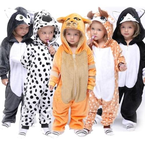 Kids Pajamas Kigurumi Stitch Onesie Unicorn For Children Animal Cartoon Blanket Sleepers Baby Costume Winter Boy Girl Jumpsuit