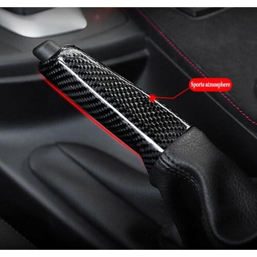 For Bmw E46 E90 E92 E60 E39 F30 F34 F10 F20 Accessories Universal Carbon Fiber Car Handbrake Grips Cover Interior Trim