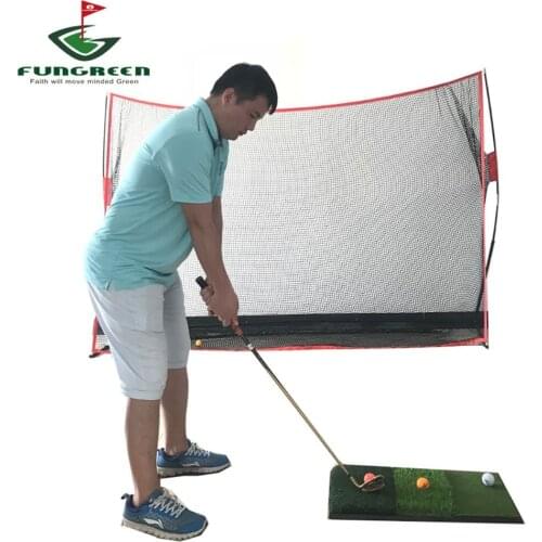 FUNGREEN Golf Hitting Net Indoor & Outdoor Golf Swing Net Golf Net 10x7ft Swing Training Aids Practice Driving Golfing at Home
