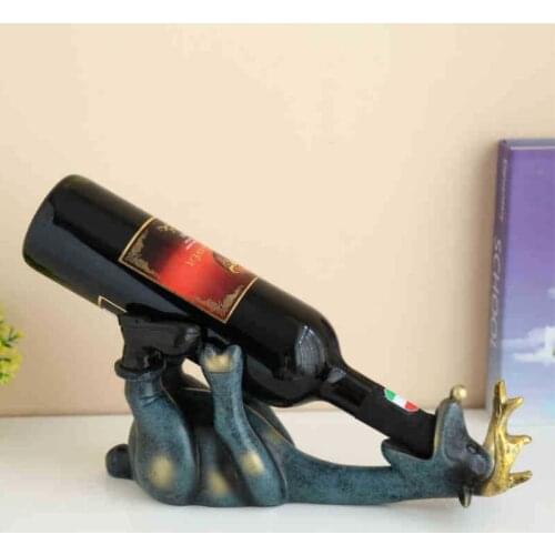 Elk Wine Frame Decoration Creative Retro Resin Wine Stand Best Bottle Holder Bar Decor Wine Accessories Home Decoration