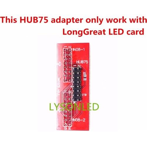 Small HUB75 Adapter,Must work with LongGreat Single and Dual Color LED Card to Support Several pcs Full Display Module
