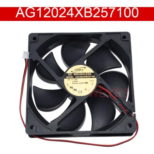 Original for ADDA 12CM 12025 AG12024XB257100 Industrial Fan 24V 0.46A Cooling Fan