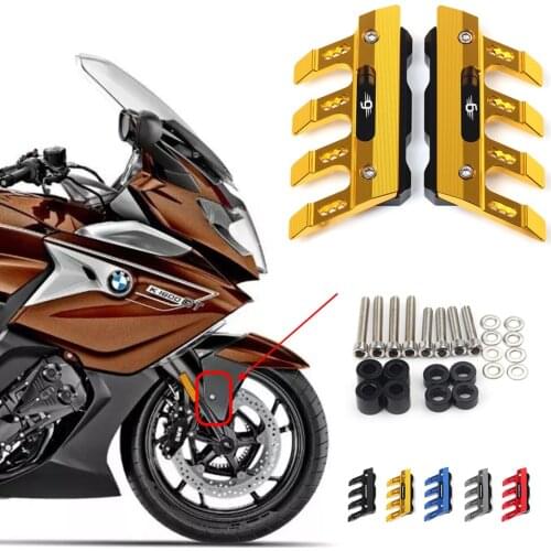 For BMW K1600B K1600GT K1600GTL Motorcycle CNC Accessories Mudguard Side Protection Block Front Fender Anti-Fall Slider