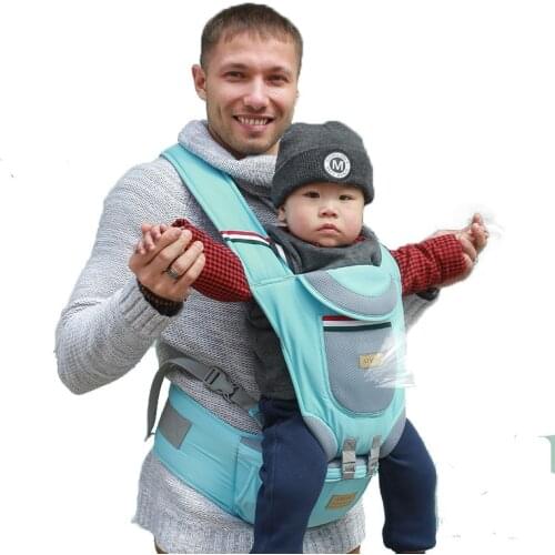 0-36M Portable Baby Boys Girls Ring Sling Carrier Infant Multifunctional Waist Stool Four Seasons Universal Breathable Carrier