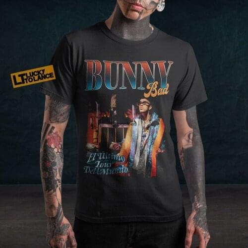 Bad Bunny Shirt El último Tour del Mundo EUTDM Rapper Hip Hop Vintage 90s Homage Graphic Tee Unisex Adult Tshirt Thank sgiving
