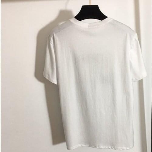 2021 Pring Summer New Classic Palm Print Design Fashion Brand Luxury Cotton Short Sleeve Crew Neck Casual Versatile T-shirt F1