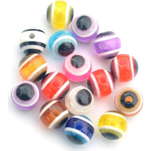 Fish Eye Fishing Beads 30pcs/lot Mixed Color Hard Plastic Round Texas Rig Fish Eye Bead Fishing Lure Beads 4mm/6mm/8mm/10mm/12mm