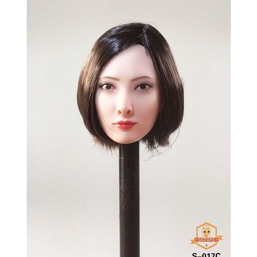 SGTOYS S-017 1/6 Female Head Sculpture Black
