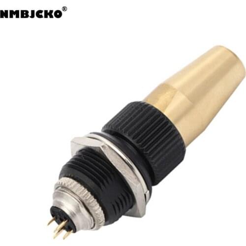 High quality 5pcs/lot mini 5P xlr male Audio Mic connector Mini XLR Connector with combination of connectors