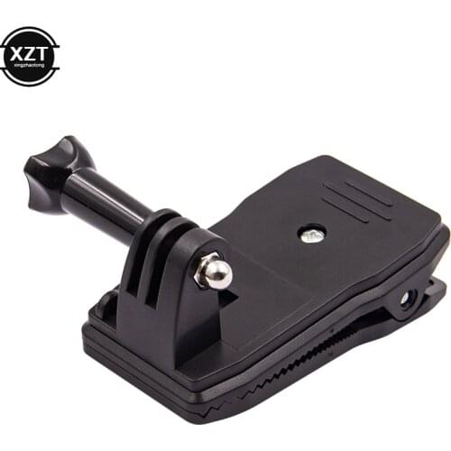 360 Degree Rotary Hat Belt Backpack Clip Clamp Mount For Gopro Hero 4 Session/4/3+/ Hero 3/ 2 Skiing Action Camera Accessories