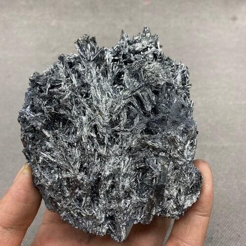 100% Natural rare Stibnite mineral specimen stones and crystals healing crystals quartz gemstones from China free shipping