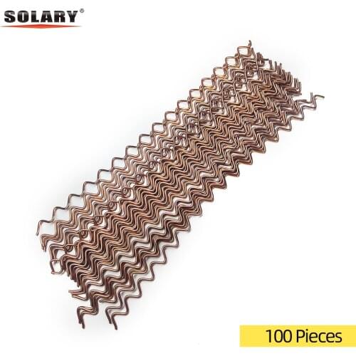 100Pcs Dent Pulling Wavy Wire Panel Puller Wiggle Wires Spot Welding Machine Accessories Consumables For Spot Welder