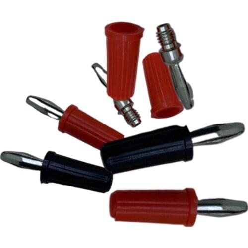 20PCS 4mm Cross Flower Shape Banana Plug Welding DIY Connector for Multimeter Instrument Test Plug High Current Voltmeter