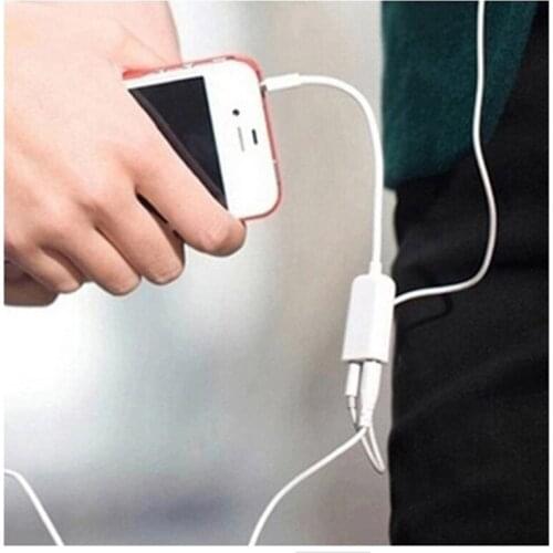 3.5mm AUX Audio Splitter Cable Earphone Headphone Adapter 1 Male To 2 Female Splitter Adapter Y Splitter Cable For PC Cellphone