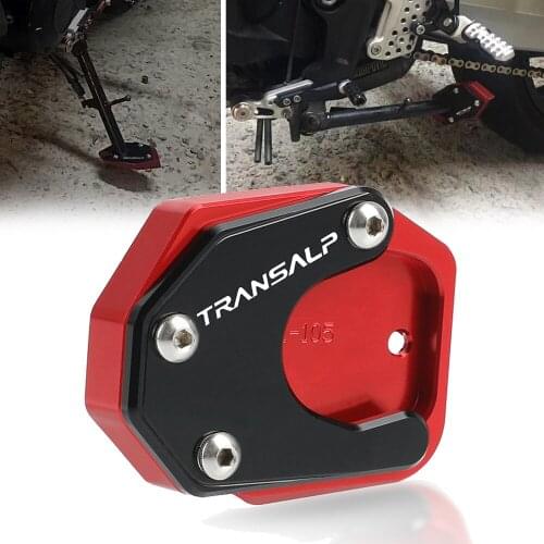 For Honda XLV 600 650 700 TRANSALP XL600V XL650V XL700V Foot Side Stand Pad Plate Kickstand Enlarger Extension Stand Support
