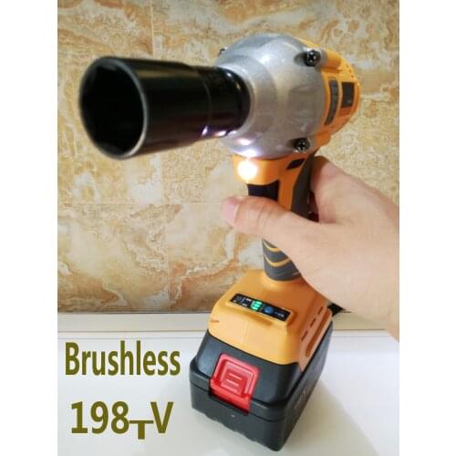 198V Cordless Electric Wrench Impact Socket Drill Electric Screwdriver Rechargeable Li-on Battery Hand Drill Install Power Tools