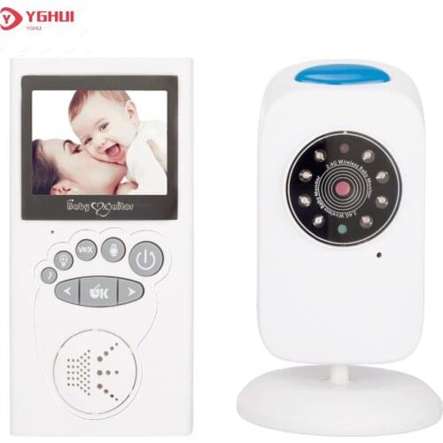 2.4 Inch Wireless Video Color Baby Monitor High Resolution Baby Nanny Security Camera Night Vision Temperature Monitoring