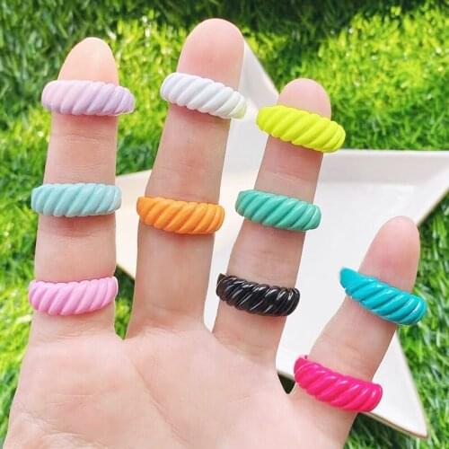 10Piece Sumer color Rings Mix color Enamel rings fashion jewelry rings accessories jewels jewelry party ring Zircon rings51674
