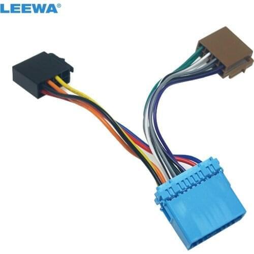 LEEWA 5set Car CD Radio ISO Wiring Harness Adapter for Honda Accord Civic CRV Jazz Odyssey Suzuki Swift SX4 Head Units Cable