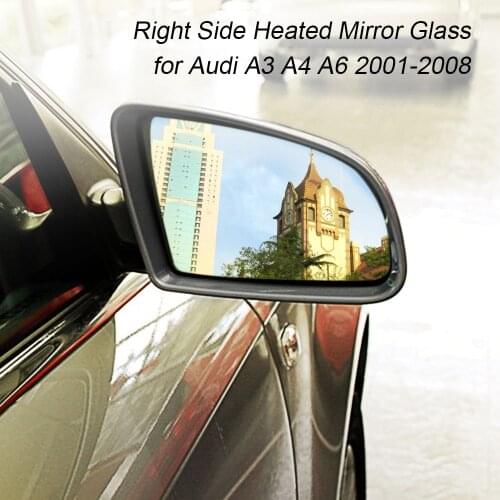 Left Right Drive Side Heated Electric Wing Door Mirror Glass for Audi A3 A4 A6 2001-2008