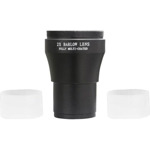 2X Barlow Lens 1.25 Inch Fully Multi-Coated Metal with M42 Thread Camera Connect Interface for Telescope Eyepiece