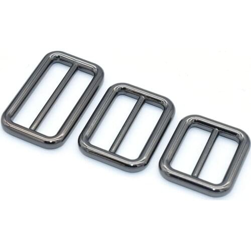 Metal Slide Buckles Rectangle Adjuster Buckle Belt Buckle Purse Backpack Buckles Strap Buckle for Handbag webbing hardware