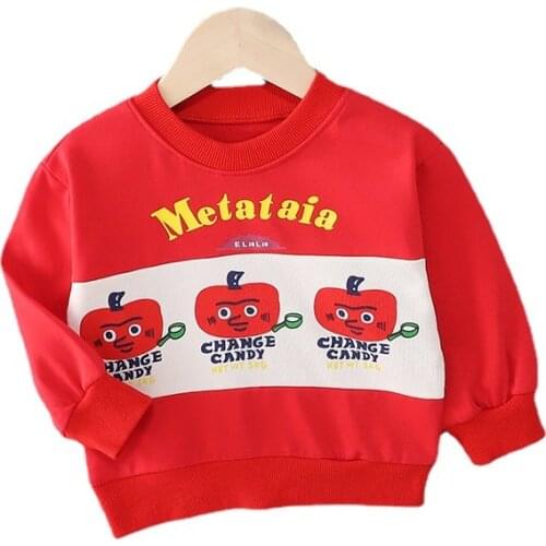 Toddler Fashion Clothes Spring Autumn Infants Sweatshirt Children Casual Clothing Boys Baby Girls T-shirt Kids Cartoon Costume