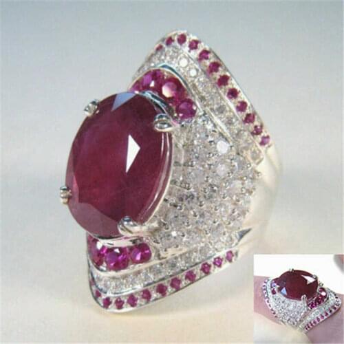 Fashion new womens oval alloy ring exquisite womens finger ring gift