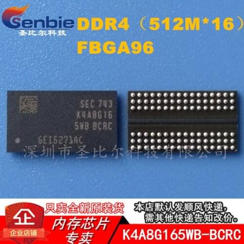 New10piece K4A8G165WB-BCRC DDR4 512MX16 FBGA Memory IC
