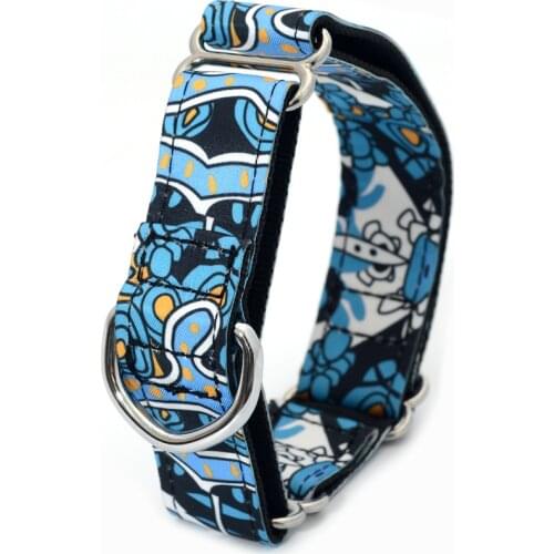 Greyhound collar Saluki Whippet Lurcher martingale dog collar 2.5cm and 3.8 cm Wide Necklaces