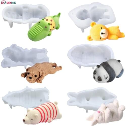 SHENHONG Animal Cake Fondant Decorating Mold 3D Silicone Molds For Baking Tools Cakes Chocolate Brownie Mousse Make Dessert