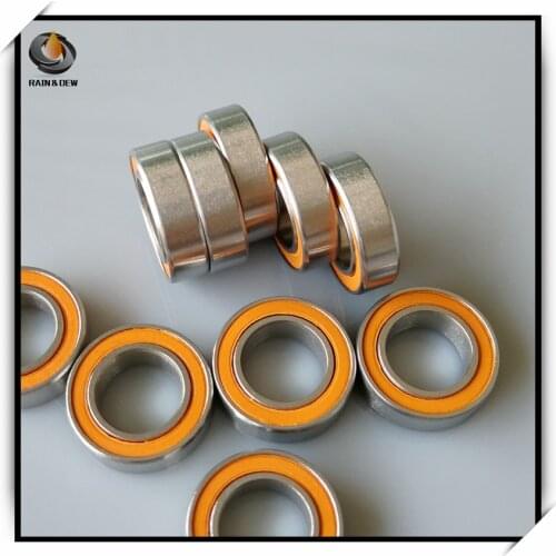 2Pcs SMR148 2RS CB ABEC7 8x14x4 mm Stainless steel hybrid ceramic ball bearing By RainDew
