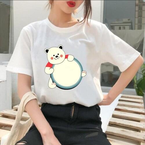 Street Fashion Harajuku Funny T-shirt Women Hipster Loose O-neck Tshirts Female Summer Short Sleeve Tee Shirt Femme