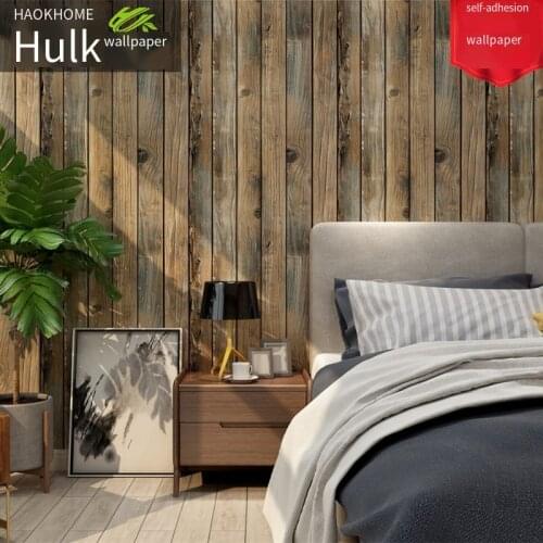 The new retro 3D three-dimensional simulation board sticker self-adhesive wall sticker restaurant background wallpaper