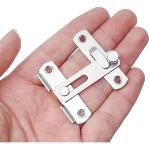 Guard Latch Bolt With Screws Sliding Window Door Lock Handle Stainless Steel Door Latch Home Safety Chain Door Home Hardware