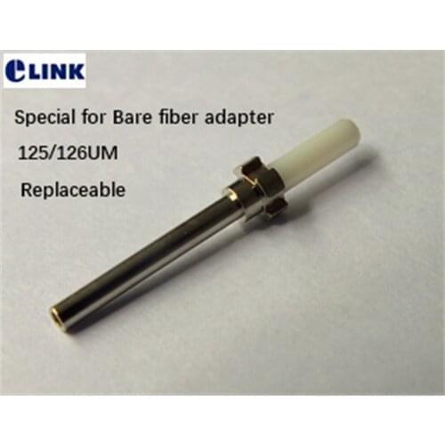 100pcs 250um ceramic ferrule special for FC SC UPC bare fiber adapter bare optical fibre ftth coupler testing 125um/126um ELINK