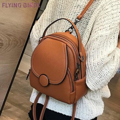 2021 New Designer Fashion Women Leather Mini Soft Touch Ladies Backpack Multi-Function Small Backpack Female Shoulder Bag